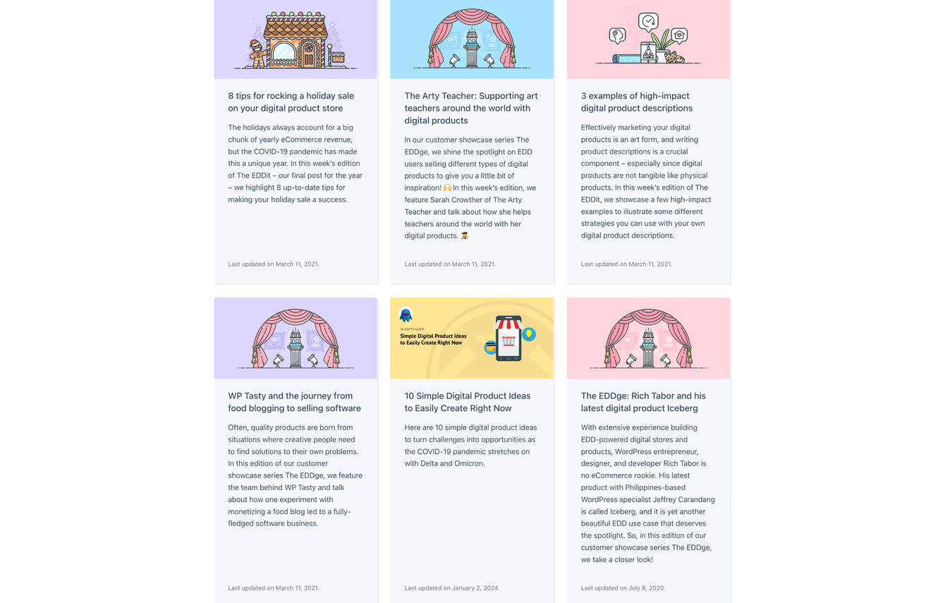 Blog Posts // Easy Digital Downloads